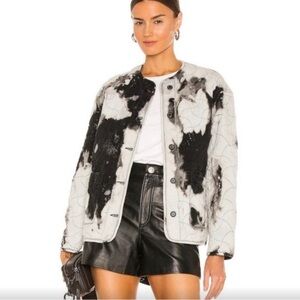 All Saints Nora Tie Dye Quilted Jacket